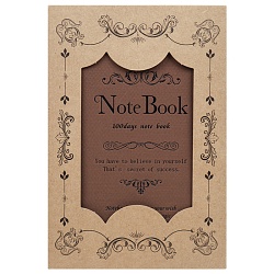 ежедневник а5 недатиров. 120л обложка бумвинил коричневый