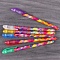 набор ручек гел.  6цв. "darvish" с блёстками, в пласт.пенале, европодвес