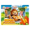 пазл   35 деталей  зверята в машинках