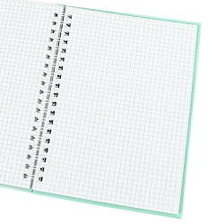 Блокнот 13*18см 48л на спирали в клетку "Футбольный мяч"