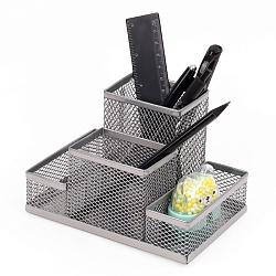 органайзер настольный металлический серый
