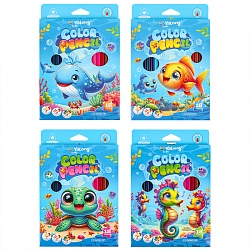 карандаши 18цв трёхгранный корпус "морской мир"