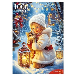 пазлы 1000 элементов зимняя прогулка