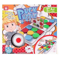 настольная игра "puck puzzle" (пятнашки)