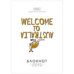 Блокнот А6  32л "Проект Капланопись- Выпуск №1" на скрепке Хатбер