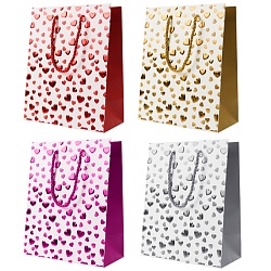 пакет подарочный 18*23*10см  "сердечки"