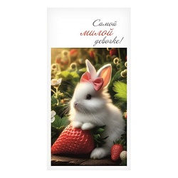 открытка-конверт "самой милой девочке"