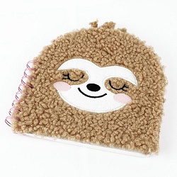 Блокнот 18*18см  на спирали "Darvish" 80л. мордочки меховые ассорти