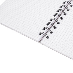 книжка записная  а5  80л  в клетку на спирали