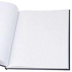 книга учета а4 80л клетка, синяя, 7бц, клетка