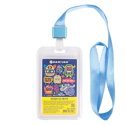 бейдж на ленте вертикальный 