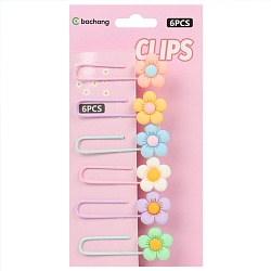 скрепки декоративные цветочки