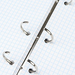 тетрадь на кольцах  80л  "леопард в чёрно-белом"