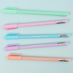 ручка шар. синяя velvet