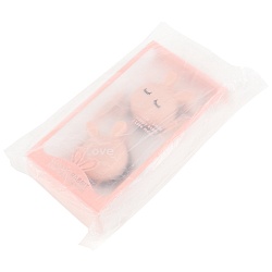 наушники "зайки" накладные проводные с микрофоном розовые