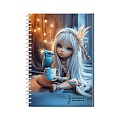 Книжка записная  А5  96л. "Сказочная малышка" на гребне 7БЦ