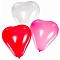 шар воздушный 10" сердце ассорти  50шт/уп