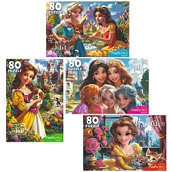 пазлы   80 элементов сказочные принцессы