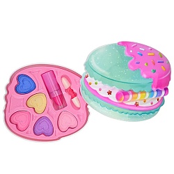 набор детской косметики "macarons" (тени для век-5шт, помада, аппликатор)