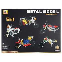 конструктор 5 в1 "metal model". motorcycle. 283 дет