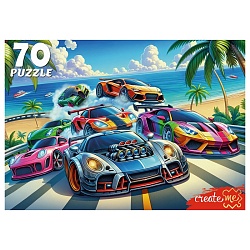 пазлы   70 элементов крутой вираж у океана