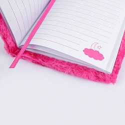 Блокнот 14*19,5см 80л "меховой" с рисунком "кактус"