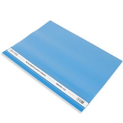 папка-скоросшиватель а4 синяя 120/180мкм