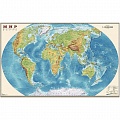 Карта мира физич. 1:35М (в картон. тубусе)