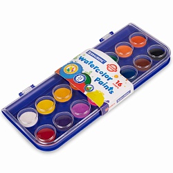 краски аквар. 16цв. "premium" без кисти brauberg