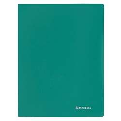 папка  40 файлов "brauberg" зелёная 0,6мм
