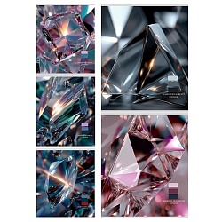 тетрадь  48л кл. "сияние бриллиантов" обложка цветная мелованная