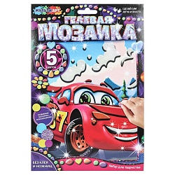 гелевая мозаика 17*23см тачки