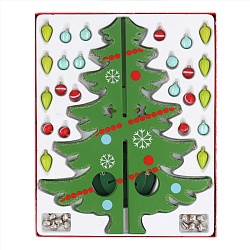 ёлочка 3d новогодняя деревянная зелёная