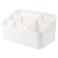 Органайзер настольный пластиковый 7 отделений белый