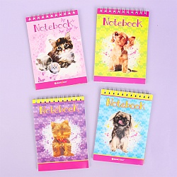 Блокнот 10*14см  60л  "Животные" на гребне