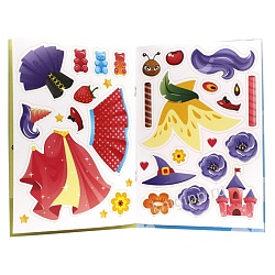 весёлый конструктор с наклейками а4  4л. для девочек