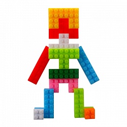 конструктор детский пластиковый  65 предметов "darvish"