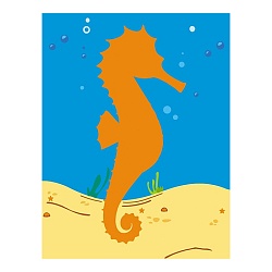 наклейки а6 4л собери картинку рыба_морской конёк