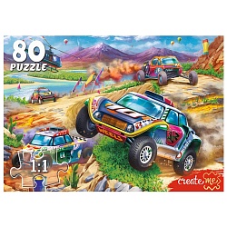 пазлы   80 элементов крутой вираж № 16