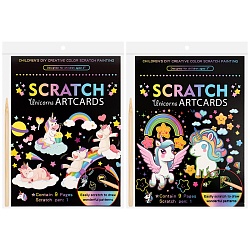 гравюра-раскраска единороги