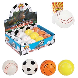 мяч-попрыгун 6см ассорти 4 вида