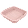 Форма для запекания квадратная розовая