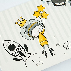 открытка -конверт  soft touch "с днем рождения!"