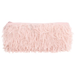 пенал на молнии розовый