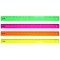 линейка  40см пластиковая neon ассорти стамм