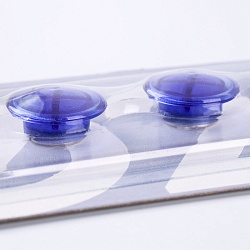 магниты неодимовые прозрачно-синие, супер-сильные 20мм 6шт/уп  globus