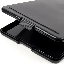 папка для документов а4 с зажимом черная