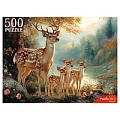Пазлы  500 элементов Олени у озера