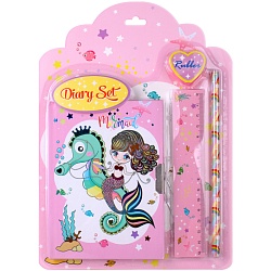 Набор канцелярский "Русалочка" 4 предмета ассорти