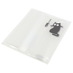 набор обложек для тетрадей 100мкм кот с рыбкой  (10шт/уп) полипропилен